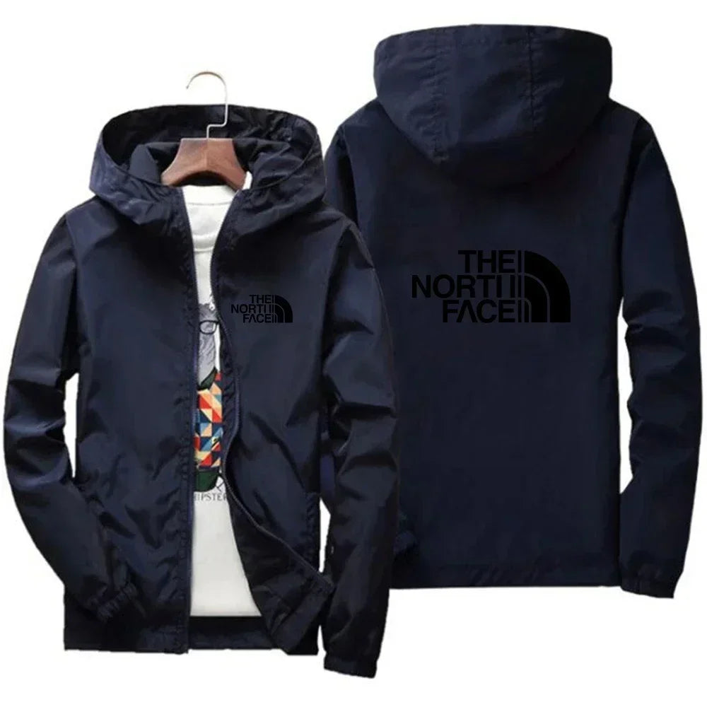 2025 Fashion Men's Casual Outdoor sportswear Men's fashion jacket, large size S-7XL Windproof zipper hooded jacket