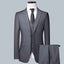 Men's Solid Color Business Suit 2025 High Quality Fashion Banquet Wedding Trend Groom Best Man Single 3/2/1