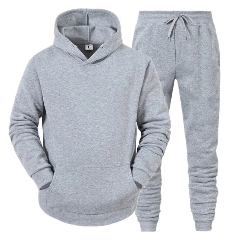 Men Sportswear Sweater Suit Hoodies + Pants Sports Clothing Spring Autumn Sets Jogging Trousers Running Male Tracksuits