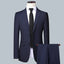 Men's Solid Color Business Suit 2025 High Quality Fashion Banquet Wedding Trend Groom Best Man Single 3/2/1