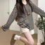Women T-shirts Baggy Casual T-Shirts Girls Retro Striped Long Sleeve Clothes Lady Fashion Comfortable Daily Tops