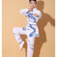 New Chinese Style Men Women Embroidered Dragon Kung Fu Suit Tai chi Wushu Uniform Outdoor Sport Long Sleeve Jacket Pants Sets