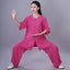 Chinese Traditional Tai Chi Clothing Cotton Linen Breathable Martial Arts Uniforms Summer Kung Fu Taijiquan Morning Sportswear