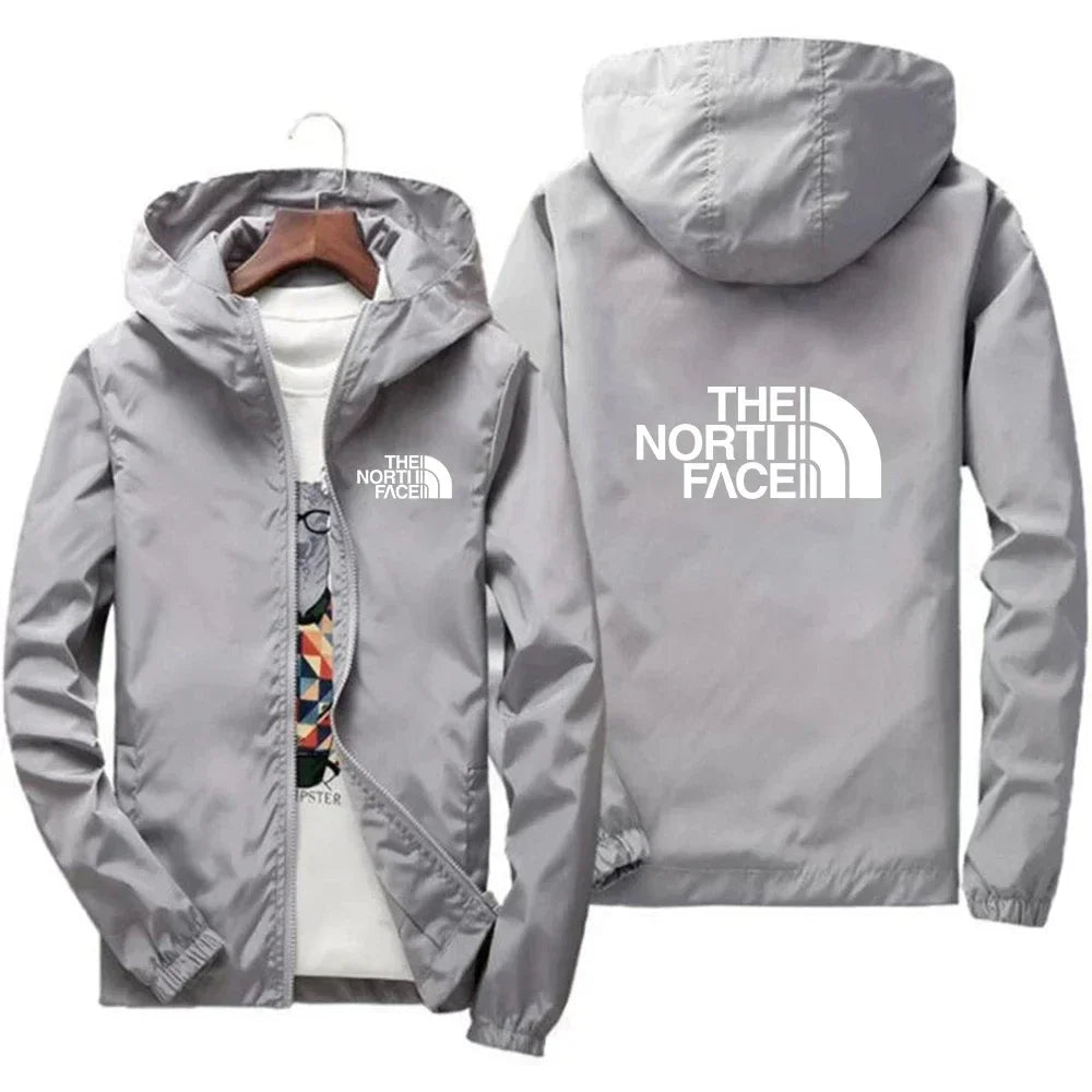 2025 Fashion Men's Casual Outdoor sportswear Men's fashion jacket, large size S-7XL Windproof zipper hooded jacket