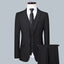 Men's Solid Color Business Suit 2025 High Quality Fashion Banquet Wedding Trend Groom Best Man Single 3/2/1