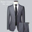 Men's Solid Color Business Suit 2025 High Quality Fashion Banquet Wedding Trend Groom Best Man Single 3/2/1