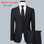 Men's Solid Color Business Suit 2025 High Quality Fashion Banquet Wedding Trend Groom Best Man Single 3/2/1